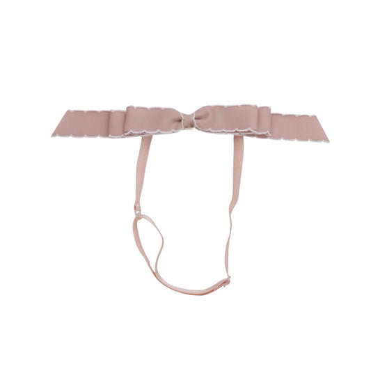 Mathilde Moonstitch Bow Headwrap - Vanilla