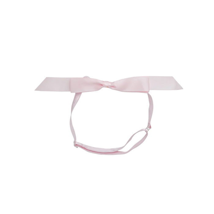 Mathilde Satin Bow Headwrap - Baby Pink