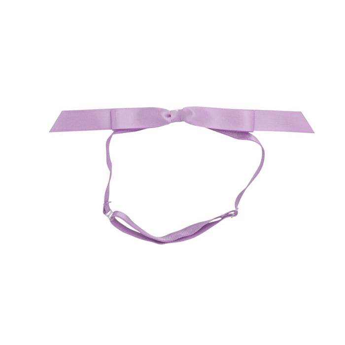 Mathilde Satin Bow Headwrap - Lilac