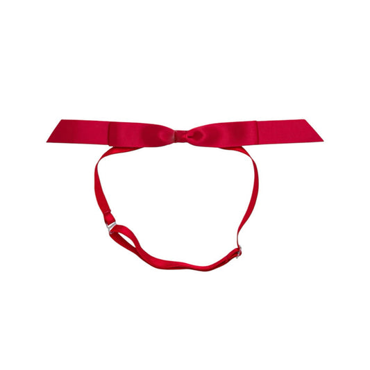 Mathilde Satin Bow Headwrap - Red