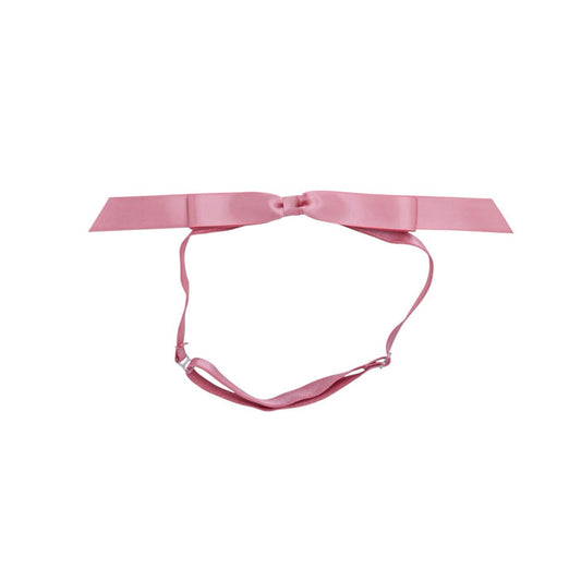 Mathilde Satin Bow Headwrap -Dusty Rose Mauve