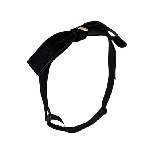 Mathilde Velvet Bow Headwrap - Black