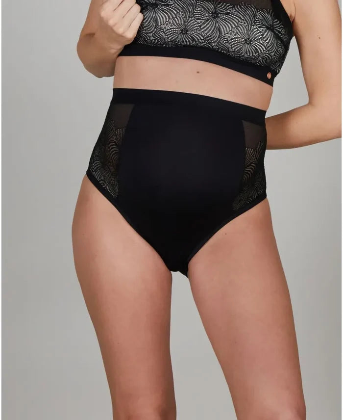 Maxi maternity panties Dahlia black - Brief