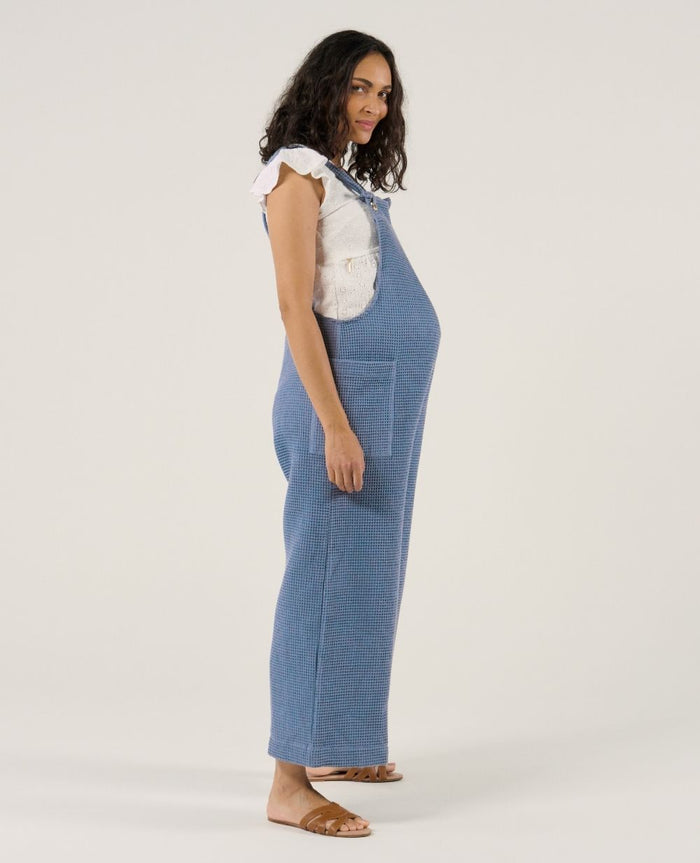 Maya maternity and nursing dungaree - Blue