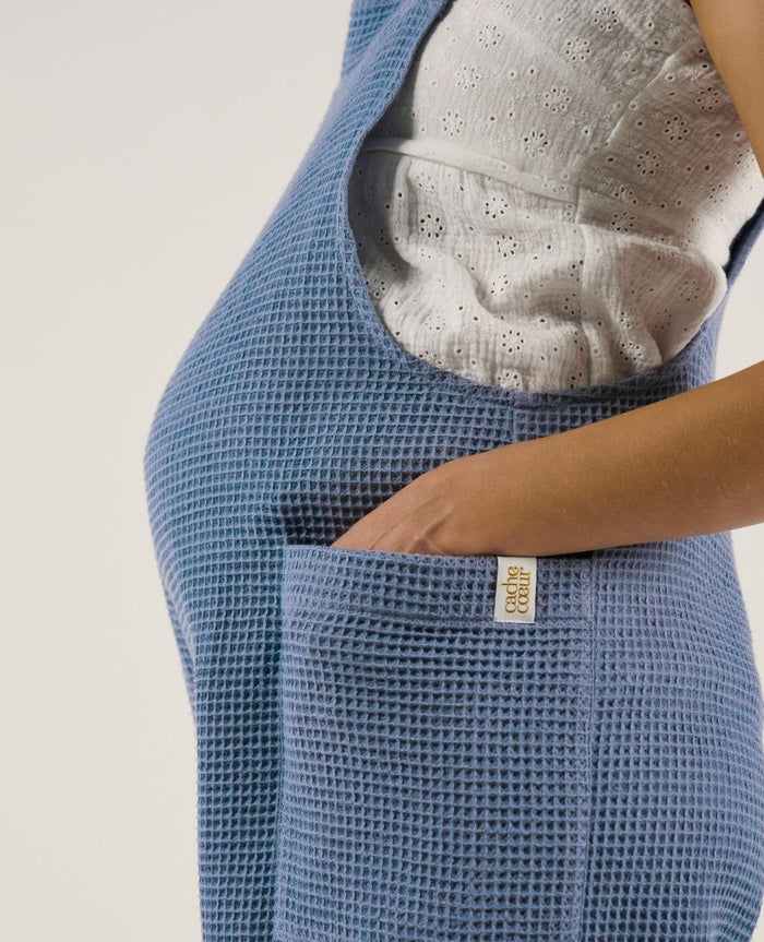 Maya maternity and nursing dungaree - Blue