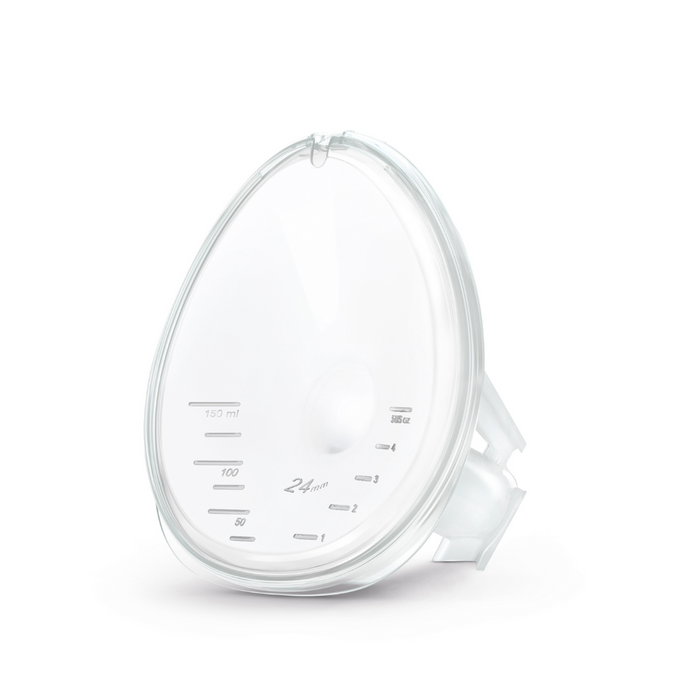 Clear breast milk collection cup for Medela Freestyle Hands-Free Breast Shields, easy to use