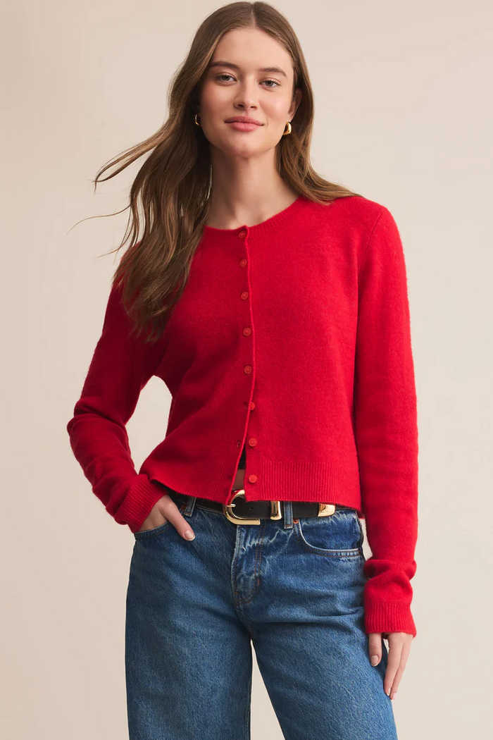 Medina Cardigan - Festive Red