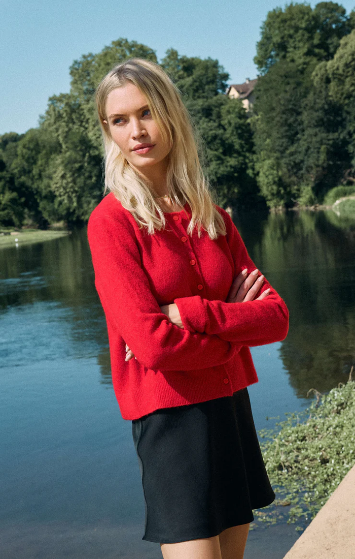 Medina Cardigan - Festive Red