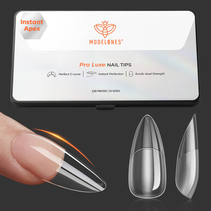 120 Pcs Instant Apex Semi-Frosted Nail Tips Nail Tip MODELONES # Medium Almond