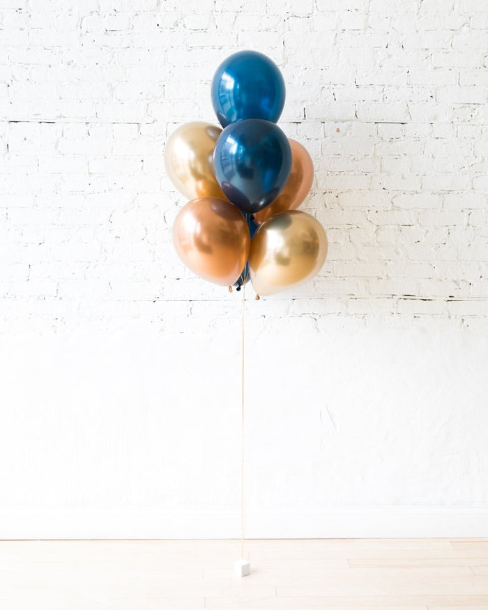Midnight Copper - 11in Balloons - bouquet of 7