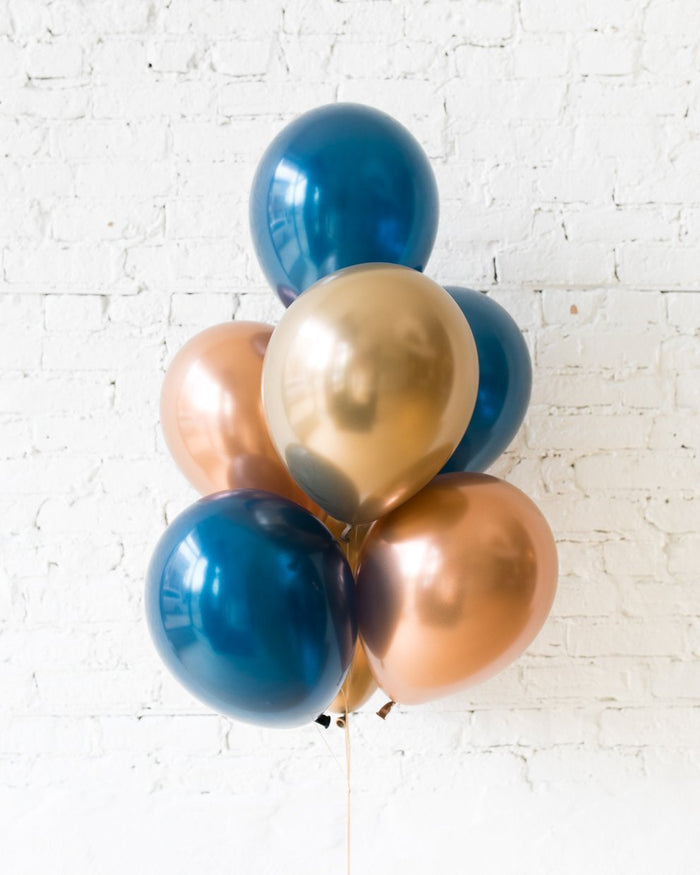 Midnight Copper - 11in Balloons - bouquet of 7