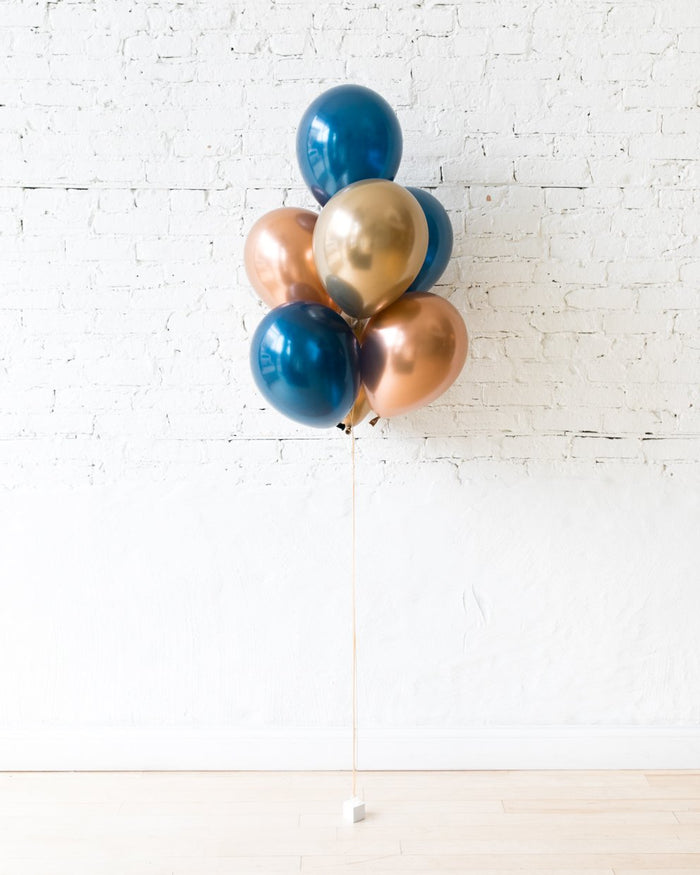 Midnight Copper - 11in Balloons - bouquet of 7