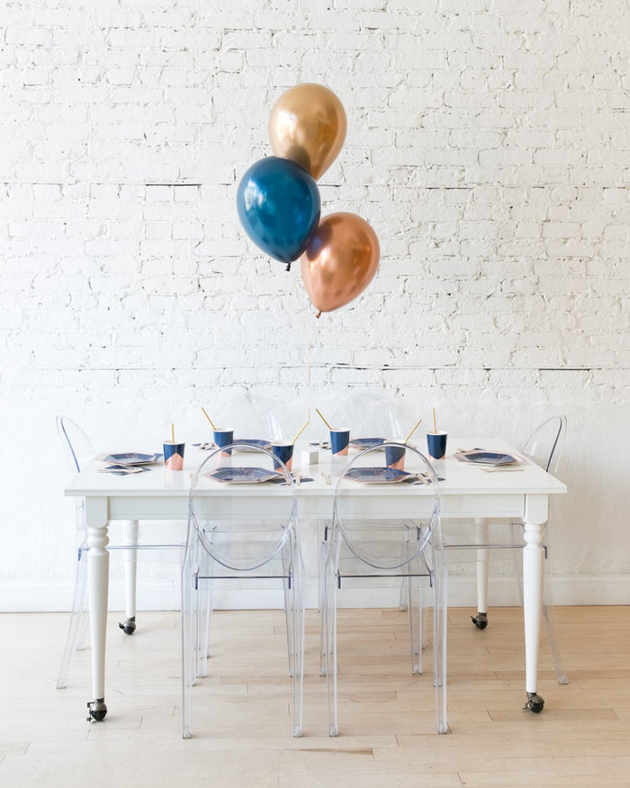 Midnight Copper - 11in Balloons Centerpiece - bouquet of 3