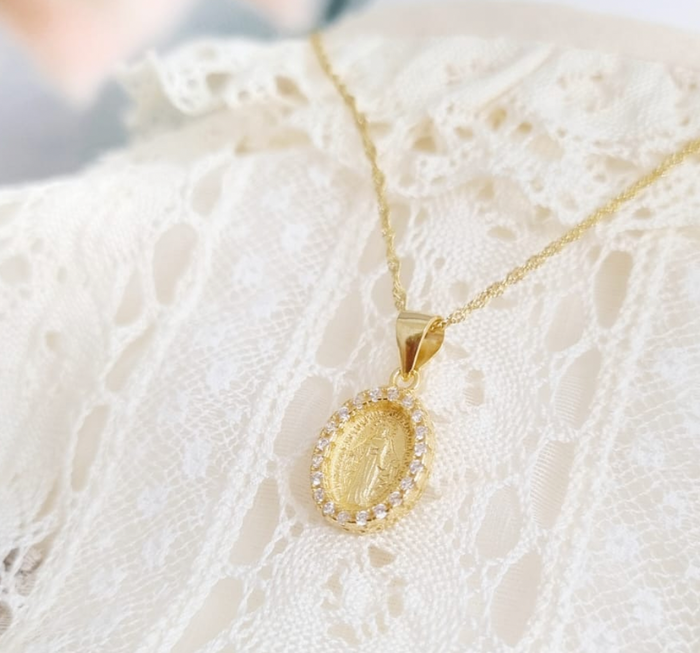 Miraculous Virgin Medal Necklace