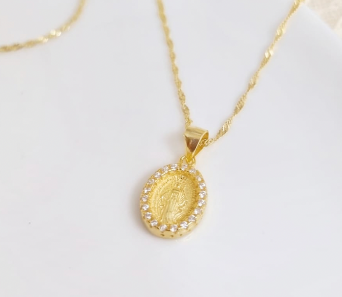 Miraculous Virgin Medal Necklace