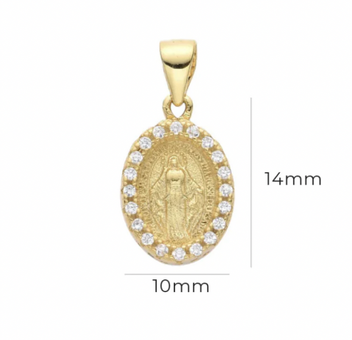 Miraculous Virgin Medal Necklace