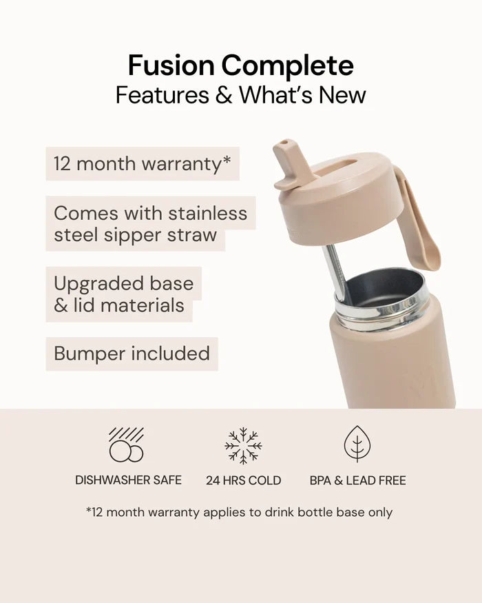 MontiiCo Fusion Complete Drink Bottle 350ml - Midnight