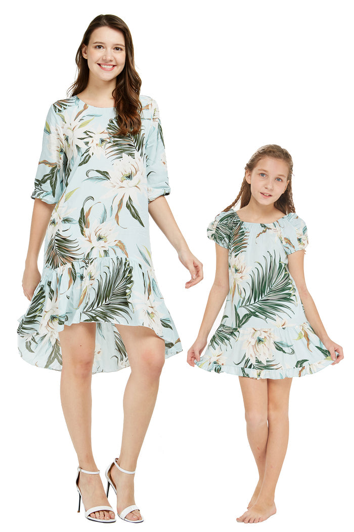 Mother Daughter Alakai Set in Wispy Cereus Light Blue