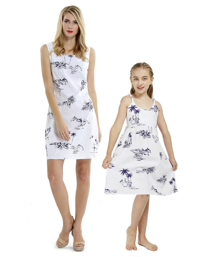 Mother Daughter Makamaku Set Classic White Map