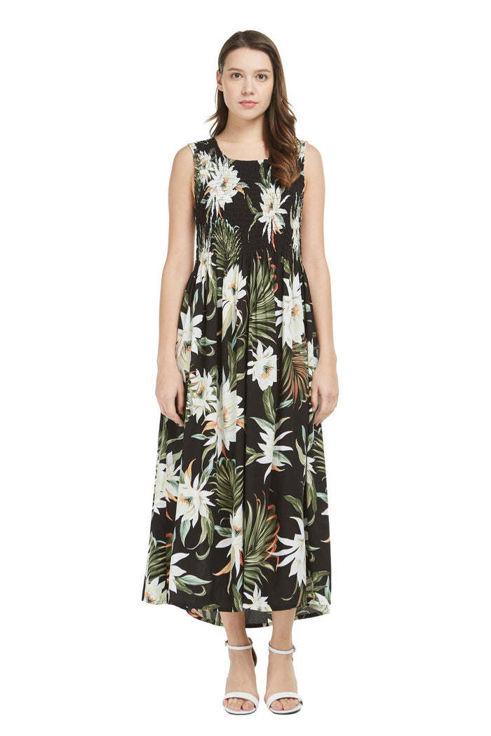 Mother Daughter Mauka Set in Wispy Cereus Black
