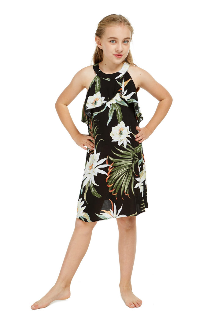 Mother Daughter Mauka Set in Wispy Cereus Black