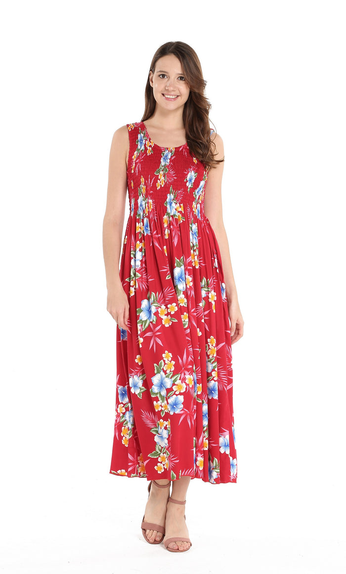 Mother Daughter Oihana Set in Hibiscus Red
