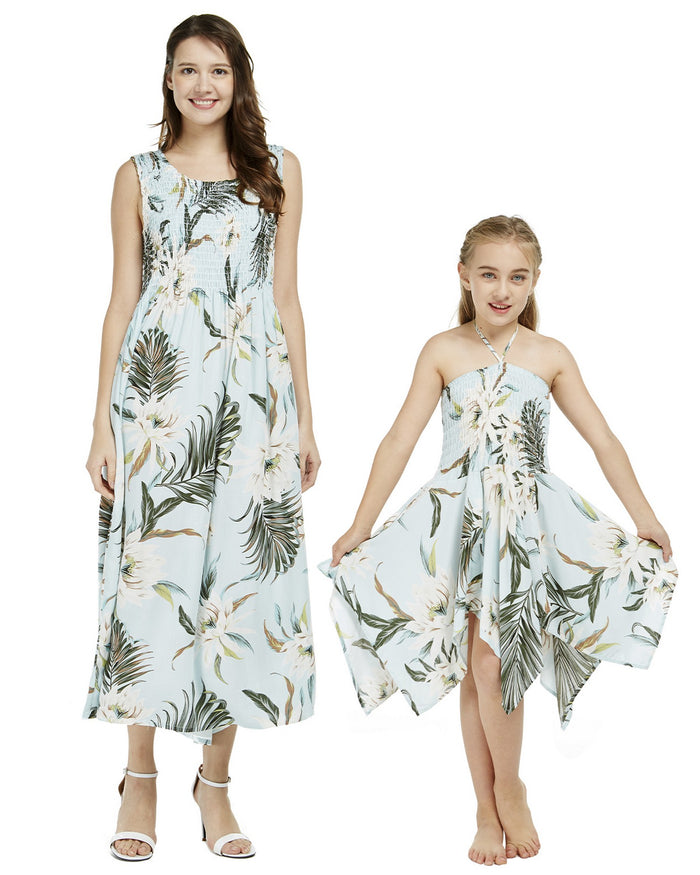 Mother Daughter Oihana Set in Wispy Cereus Light Blue
