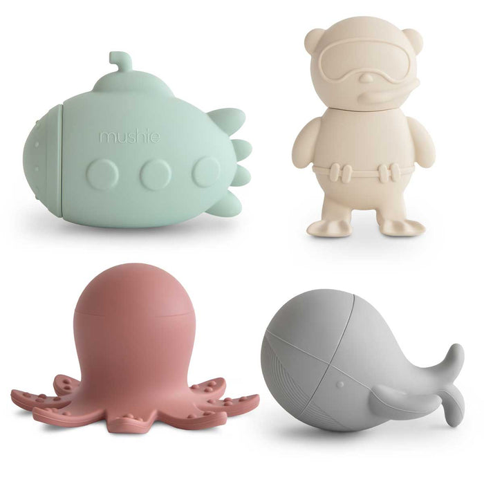Mushie 4 Piece Bath Play Sets - Tiny Tots Baby Store