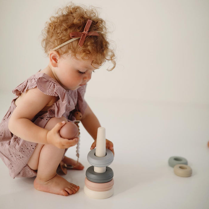 Mushie Stacking Rings - Tiny Tots Baby Store