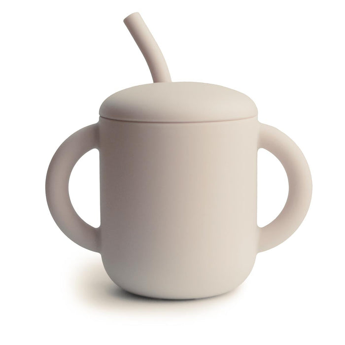 Mushie Training Cup & Straw - Tiny Tots Baby Store