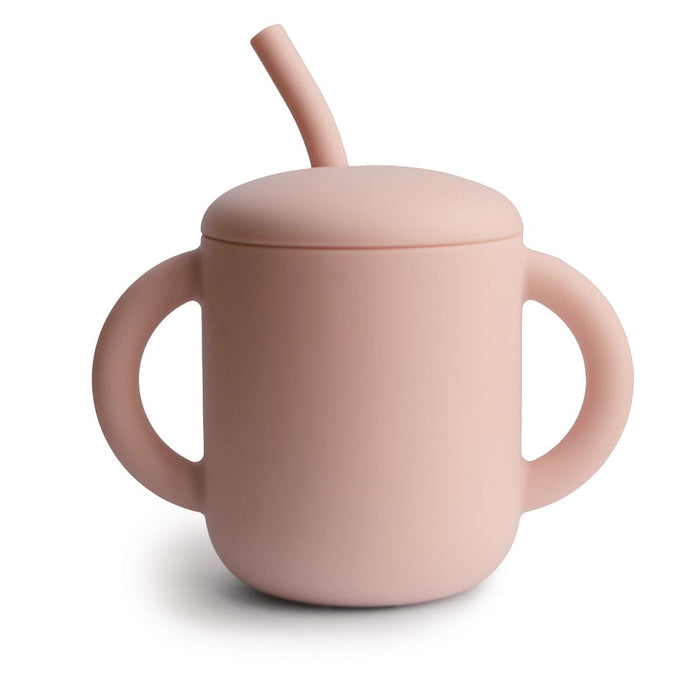 Mushie Training Cup & Straw - Tiny Tots Baby Store