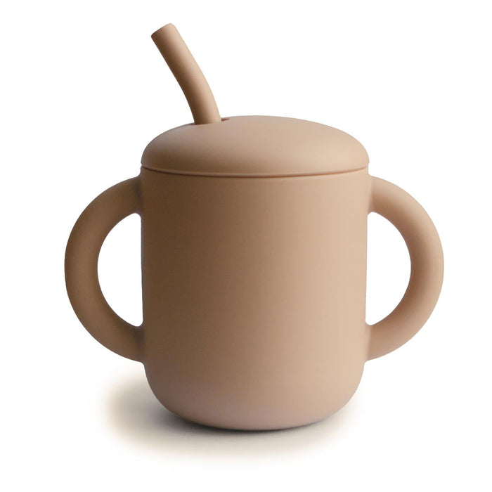 Mushie Training Cup & Straw - Tiny Tots Baby Store