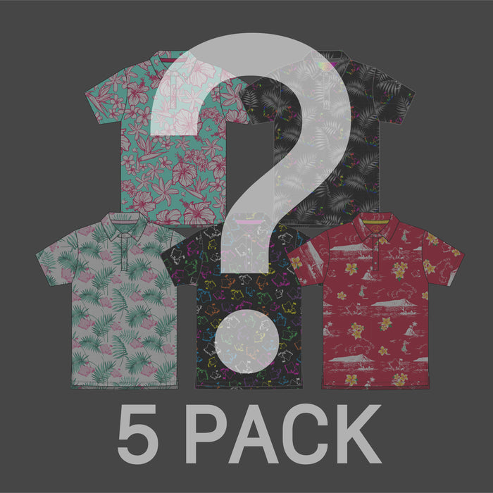 "MYSTERY BUNDLE" - OGA Men's Polos - 5 PACK