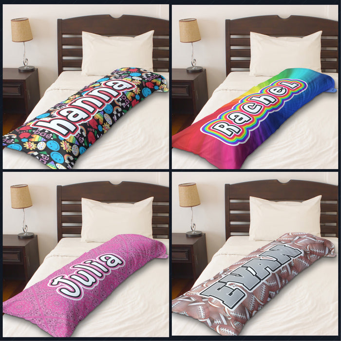 Namedrops Body Pillow Pillowcase - Choose any pattern