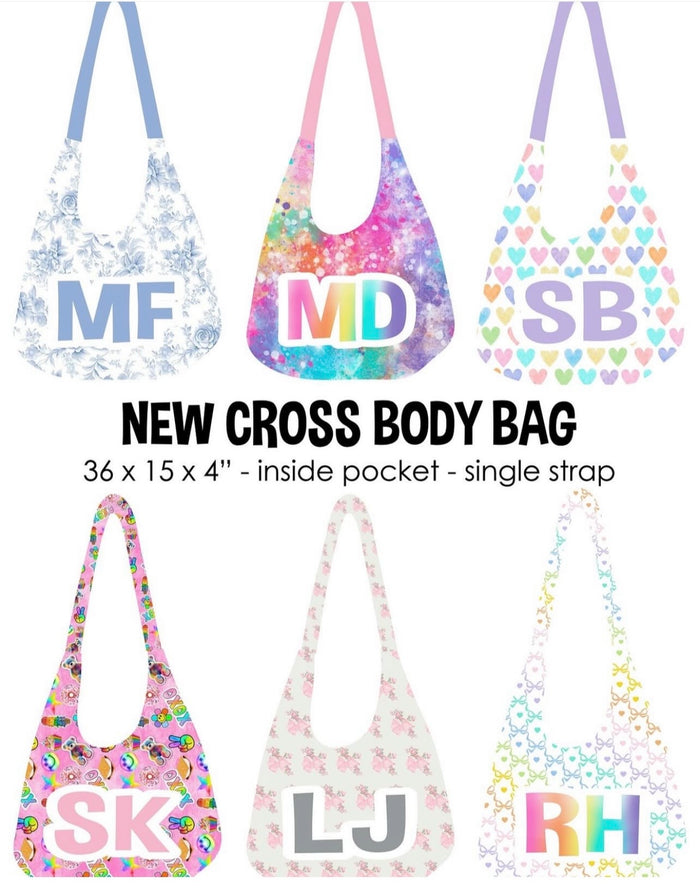 Namedrops Crossbody Bag - Choose any pattern