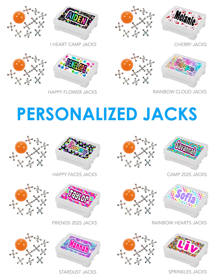 Namedrops Jacks Box + Jacks - Choose any pattern
