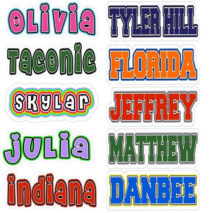 Namedrops Name Decals