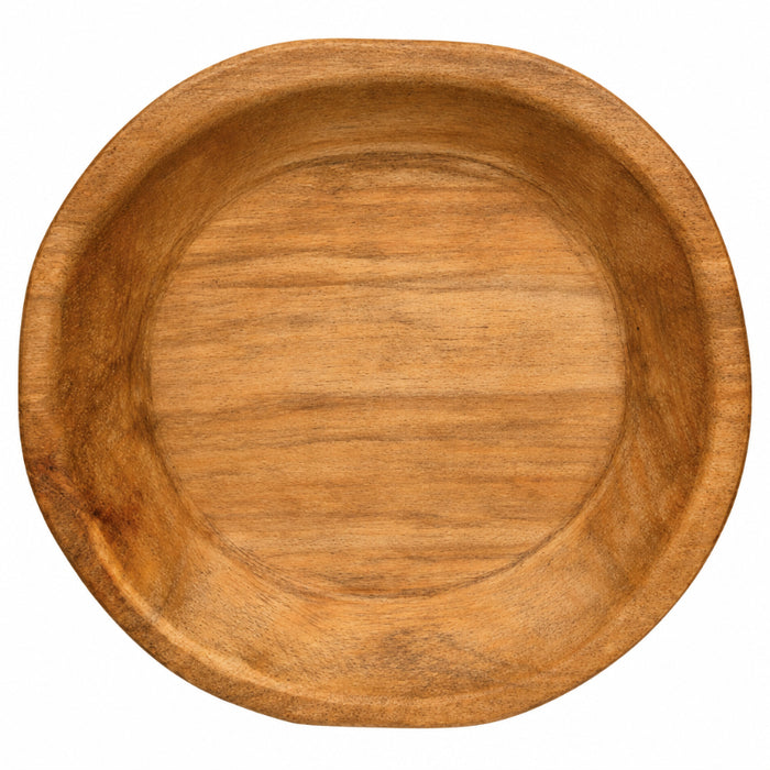 natural wood carved bowl