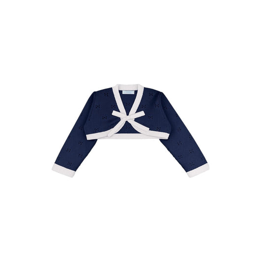 Nautical Girl Navy Blue Knitted Romper