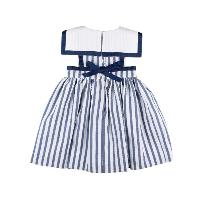 Nautical Girl Striped Sailor Dress