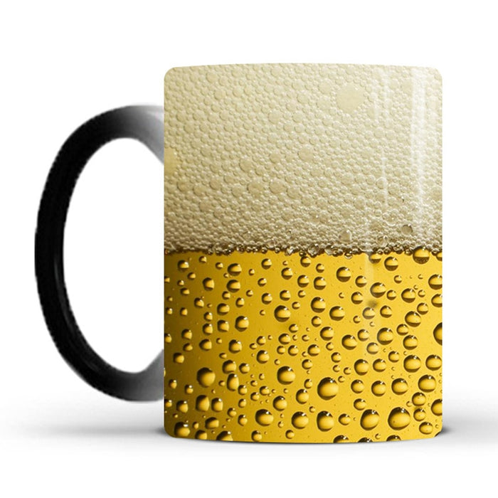 New 350mL Beer Bubbles Colour Changing Magic Mug