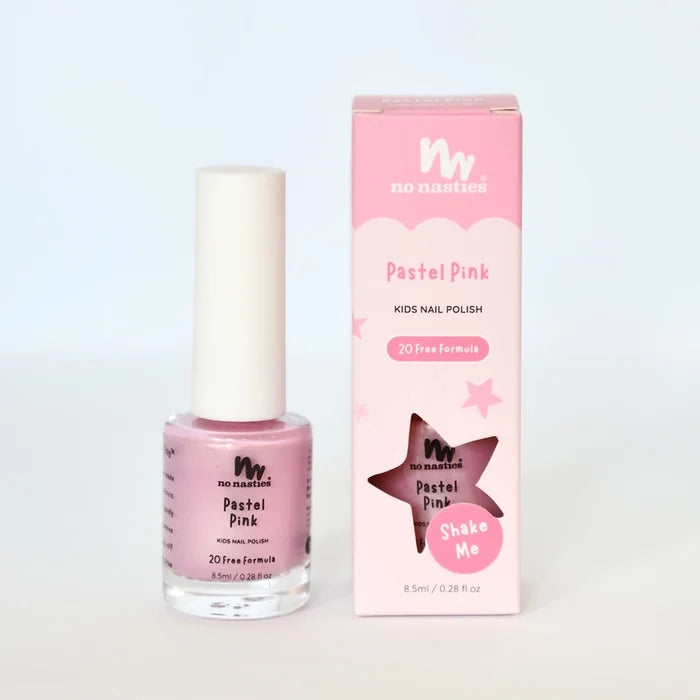 No Nasties Water-Based, Peelable Nail Polish - Pastel Pink