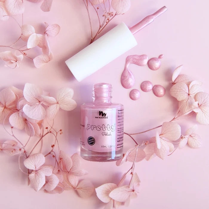 No Nasties Water-Based, Peelable Nail Polish - Pastel Pink