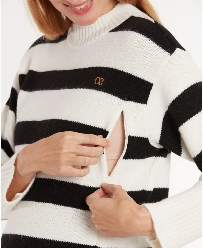 Deauville maternity and nursing sweater dress