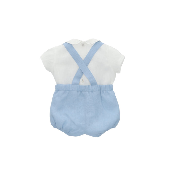 Noto Blue Boy 2-Piece Romper Set