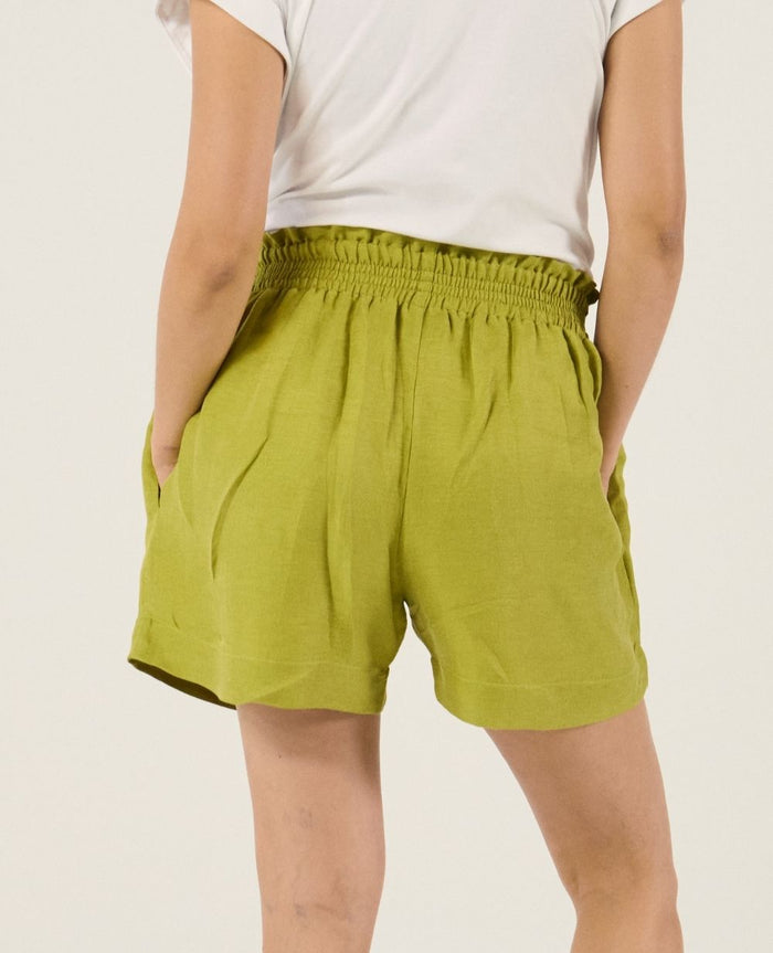 Nubie twill smock shorts - Anis