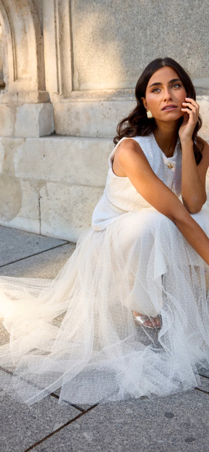 Nude Polka Tulle