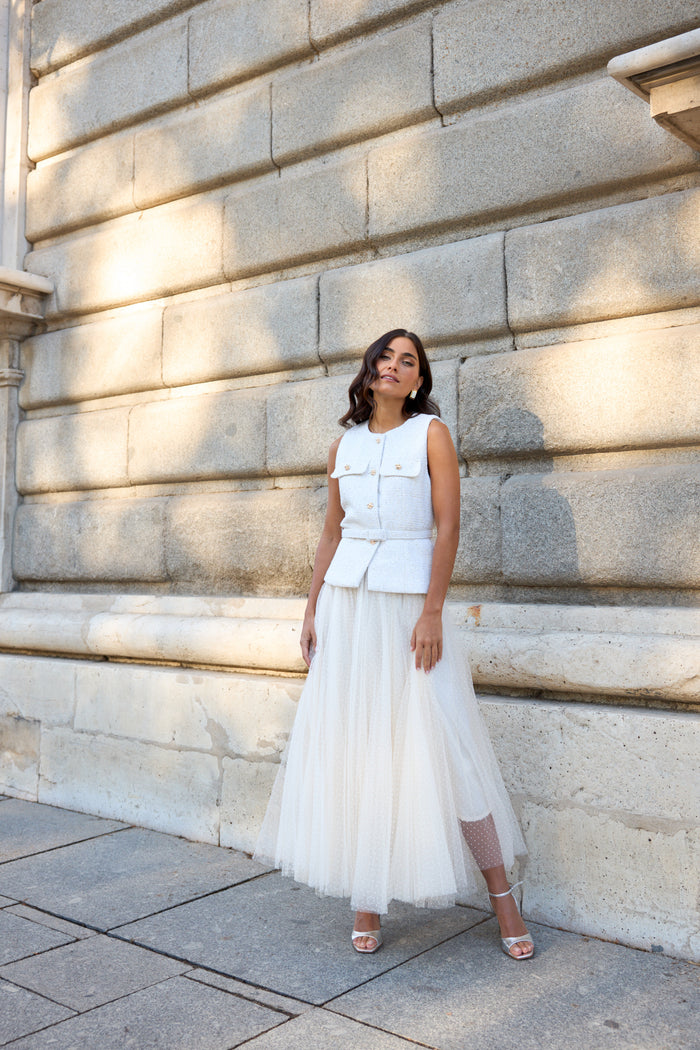 Nude Polka Tulle