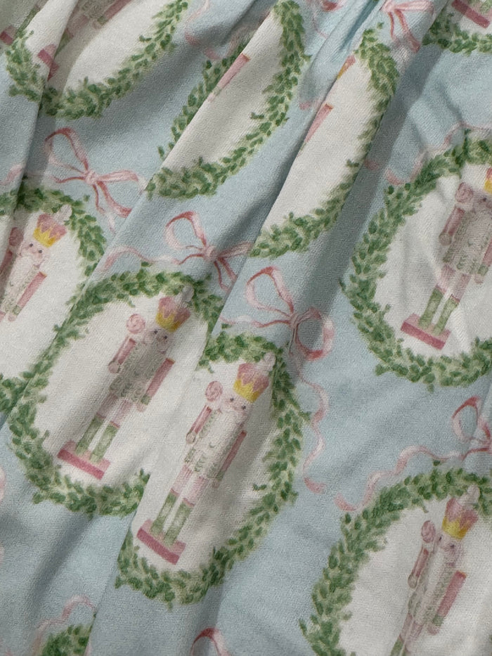 Nutcracker Pastel Mom Smocked Long Gown