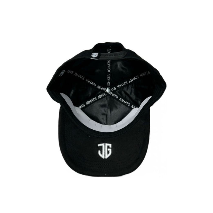 NY Double Rooster Black Embroidered Trucker Hat